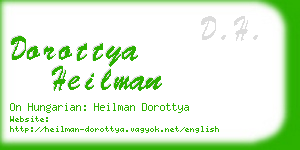 dorottya heilman business card